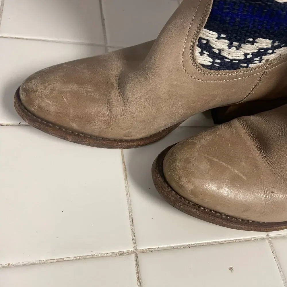 Cobra Society Above Knee Leather Sweater Boot Lace Up Made in Spain Sz 37 US 6.5